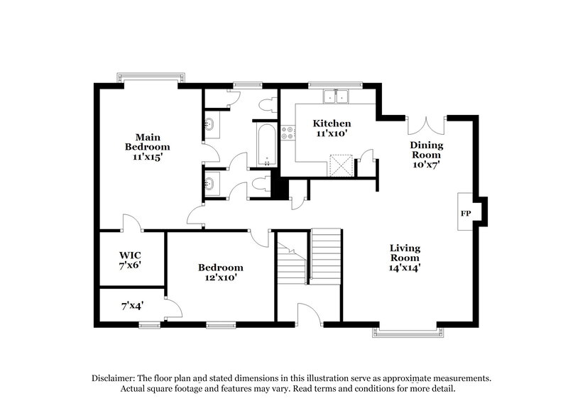 2,105/Mo, 1417 Wilson Dr Deer Park, TX 77536 Floor Plan View 2