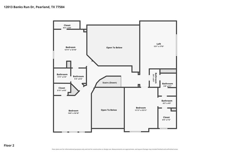 3,345/Mo, 12013 Banks Run Dr Pearland, TX 77584 Floor Plan View 2