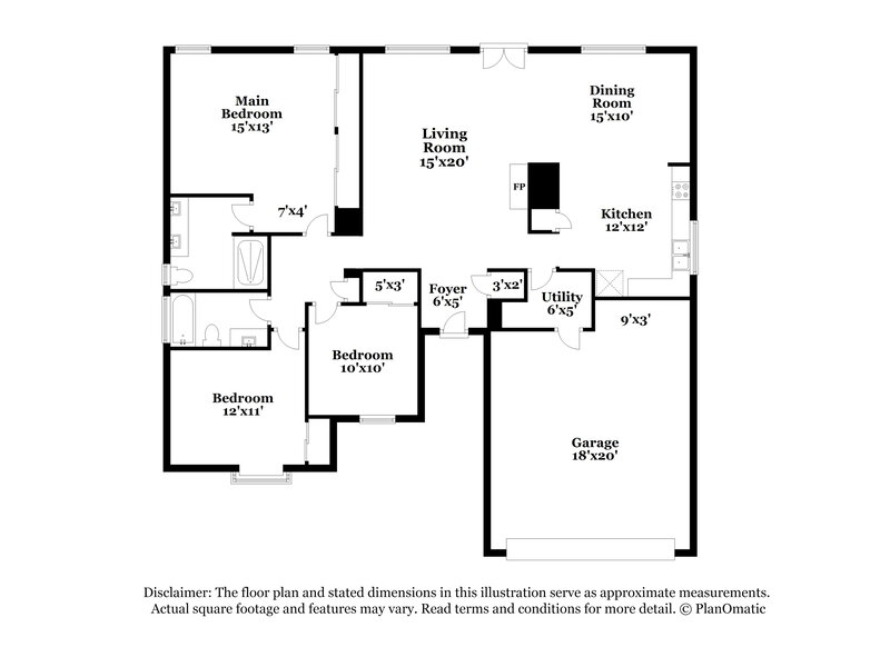 1,885/Mo, 6635 Redding Springs Ln Houston, TX 77086 Floor Plan View