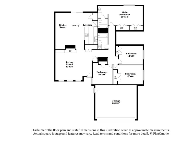 2,510/Mo, 17611 Ranch Country Rd Hockley, TX 77447 Floorplan View