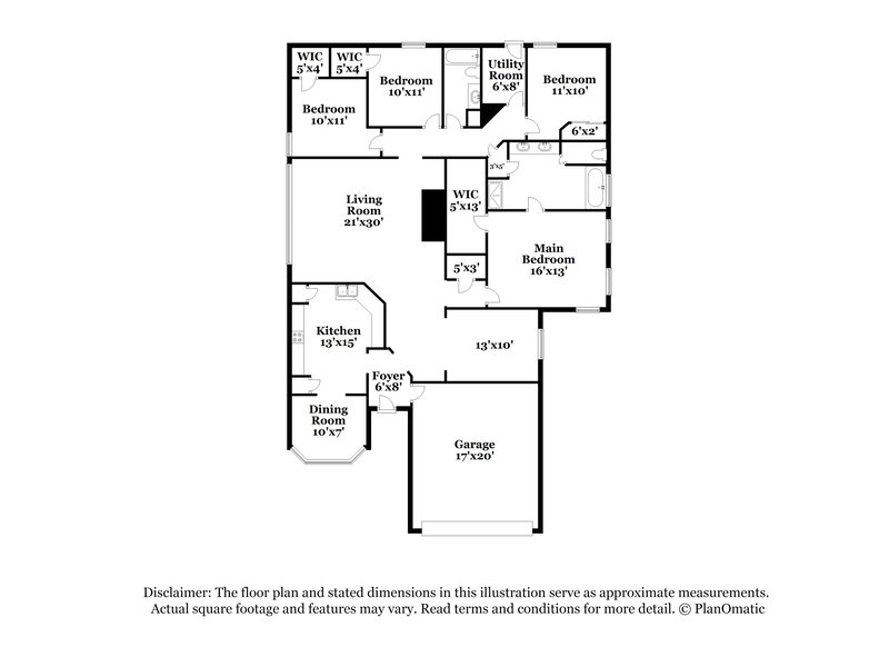 2,220/Mo, 4107 Blue Forest Dr Humble, TX 77346 Floor Plan View