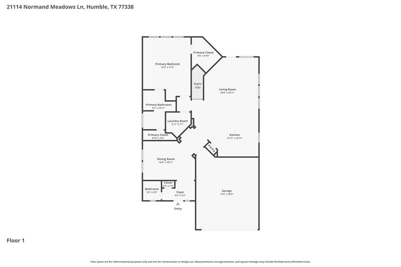 2,140/Mo, 21114 Normand Meadows Ln Humble, TX 77338 Floorplan View