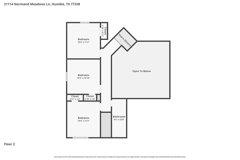 2,040/Mo, 21114 Normand Meadows Ln Humble, TX 77338 Floor Plan View 2