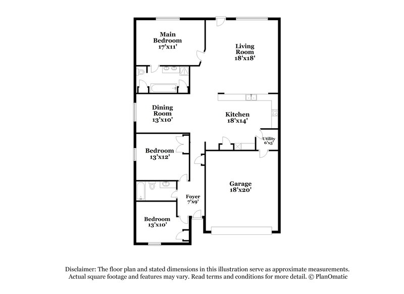 2,190/Mo, 2618 Key West Dr Katy, TX 77493 Floor Plan View