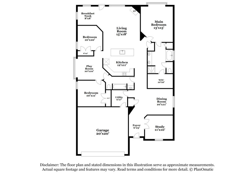2,095/Mo, 21620 Hackamore Ct Porter, TX 77365 Floor Plan View