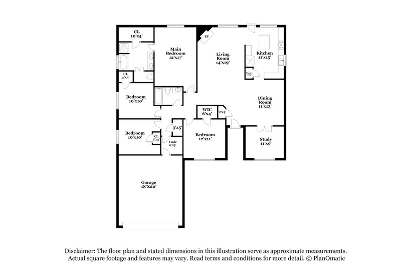 2,245/Mo, 12104 La Salle River Rd Conroe, TX 77304 Floor Plan View