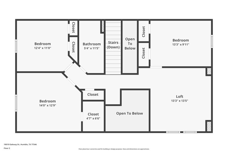2,100/Mo, 19019 Oakway Dr Humble, TX 77346 Floor Plan View 2
