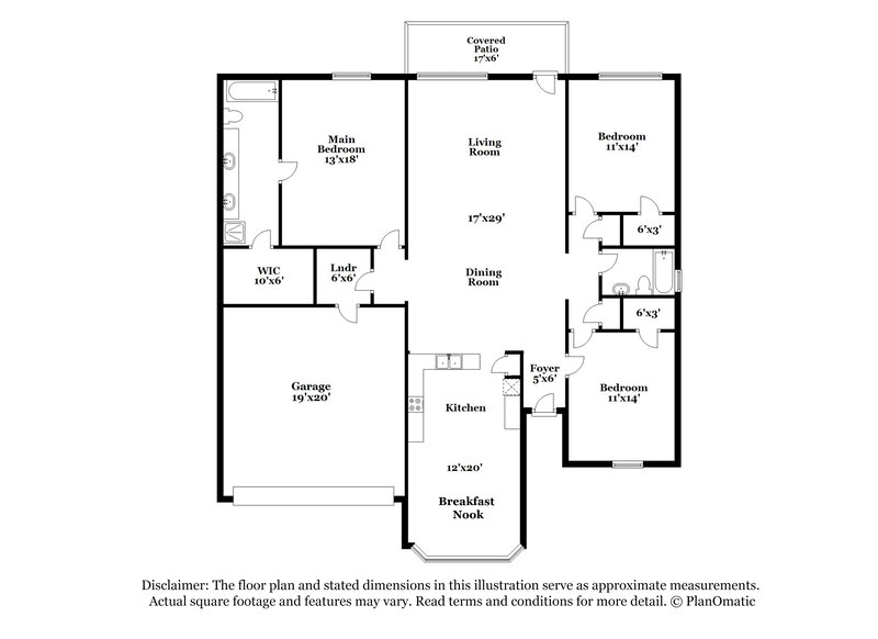 1,840/Mo, 22711 Bridgewater Dr Spring, TX 77373 Floorplan View