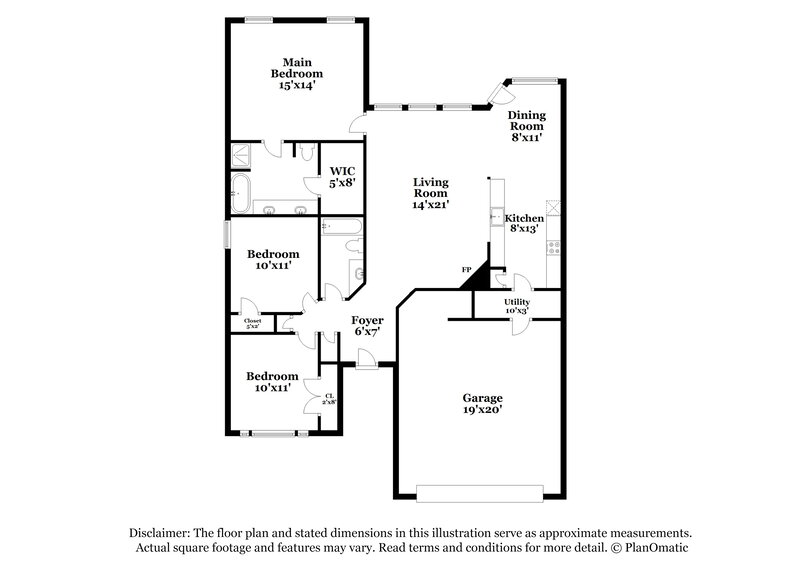 2,175/Mo, 32103 Sue Ln Pinehurst, TX 77362 Floor Plan View