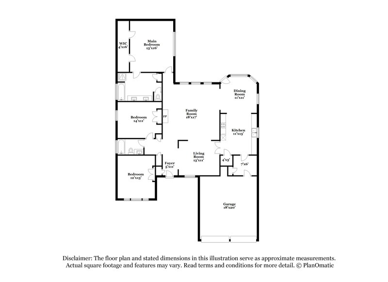 2,400/Mo, 2015 Marot Dr Katy, TX 77493 Floor Plan View