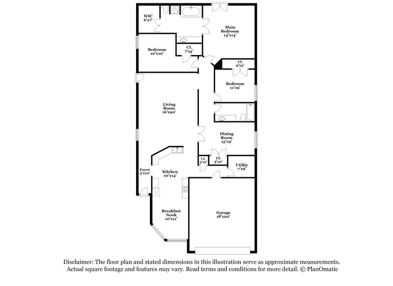 2,085/Mo, 12039 Fairquarter Ln Pinehurst, TX 77362 Floor Plan View