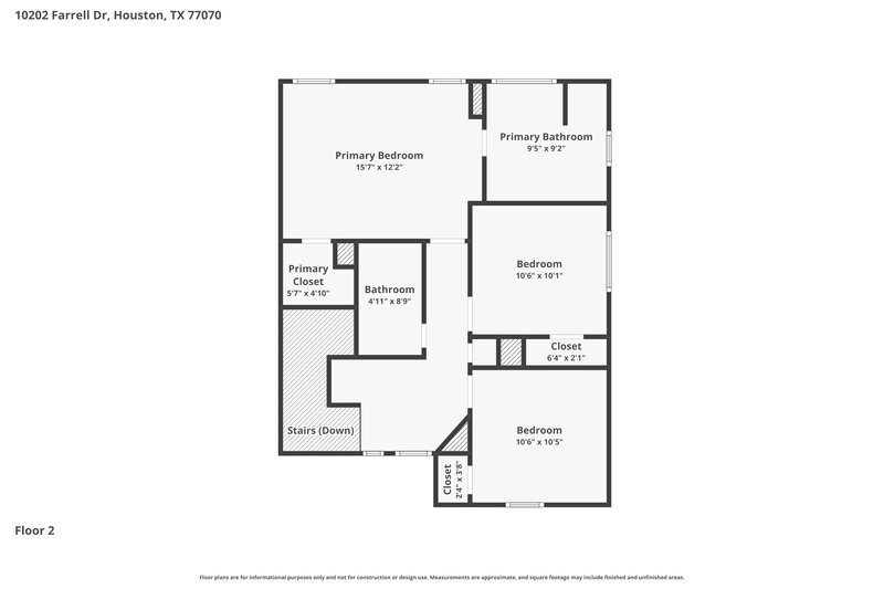 1,920/Mo, 10202 Farrell Dr Houston, TX 77070 Floor Plan View 2