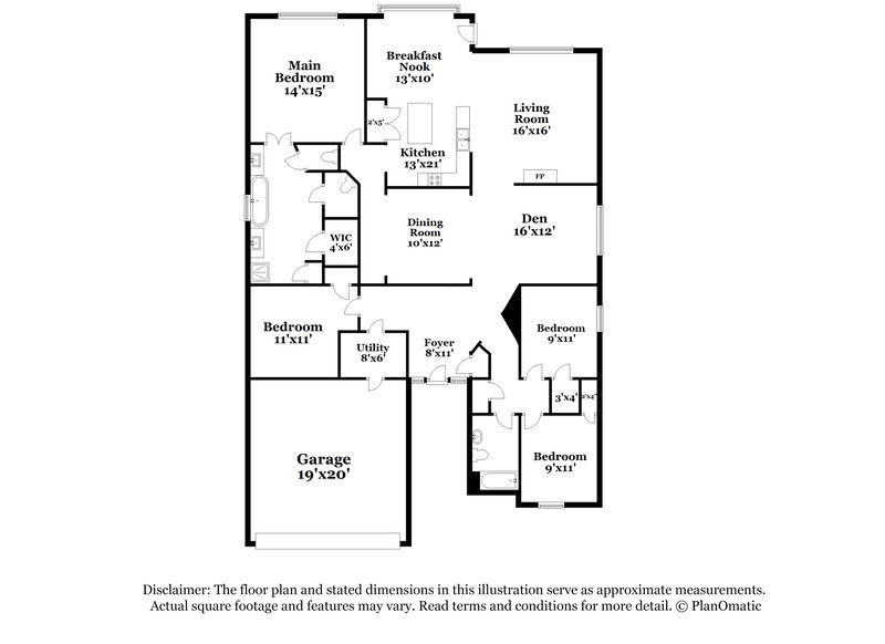 2,290/Mo, 2014 Preston Park Rosenberg, TX 77471 Floor Plan View