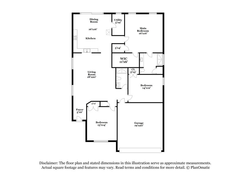 2,060/Mo, 3406 Wheatstalk Ln Pearland, TX 77581 Floor Plan View