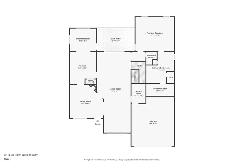 3,480/Mo, 7714 Dane Hill Dr Spring, TX 77389 Floorplan View