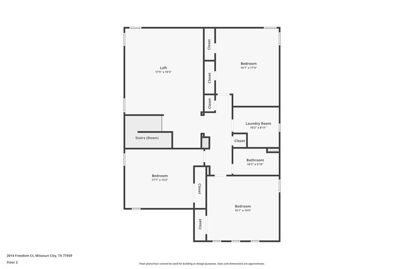 2,410/Mo, 2014 Freedom Ct Missouri City, TX 77459 Floor Plan View 2