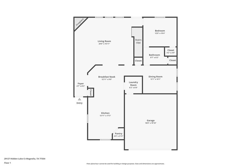 2,440/Mo, 29127 Hidden Lake Ct Magnolia, TX 77354 Floor Plan View
