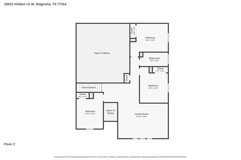 2,165/Mo, 28923 Hidden Lk W Magnolia, TX 77354 Floor Plan View 2