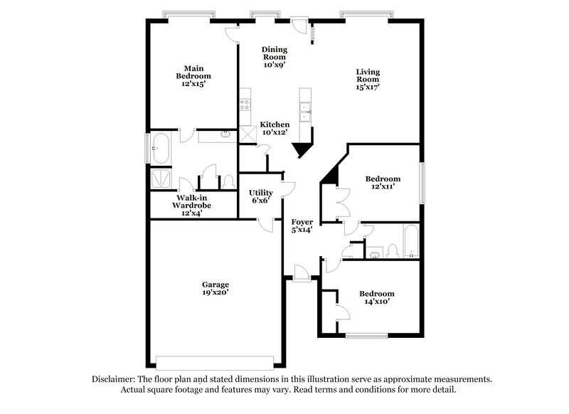 1,590/Mo, 16901 Canary St Conroe, TX 77385 Floor Plan View