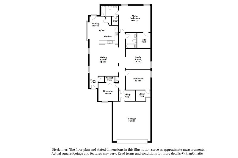 1,840/Mo, 2715 Skyview Glen Ct Houston, TX 77047 Floor Plan View
