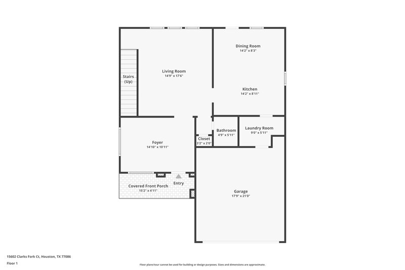 1,800/Mo, 15602 Clarks Fork Ct Houston, TX 77086 Floor Plan View