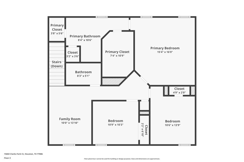 1,800/Mo, 15602 Clarks Fork Ct Houston, TX 77086 Floor Plan View 2