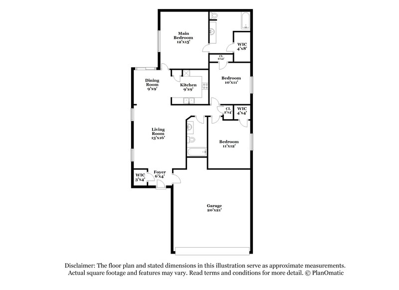 1,785/Mo, 4907 Winnipeg Blvd Richmond, TX 77469 Floor Plan View