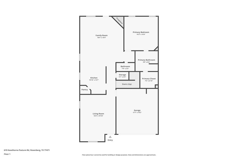 1,930/Mo, 619 Hawthorne Pasture Rd Rosenberg, TX 77471 Floor Plan View 2