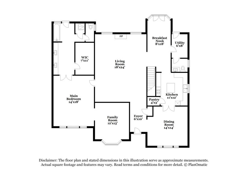 3,345/Mo, 6031 Spring Creek Ln Spring, TX 77379 Floorplan View