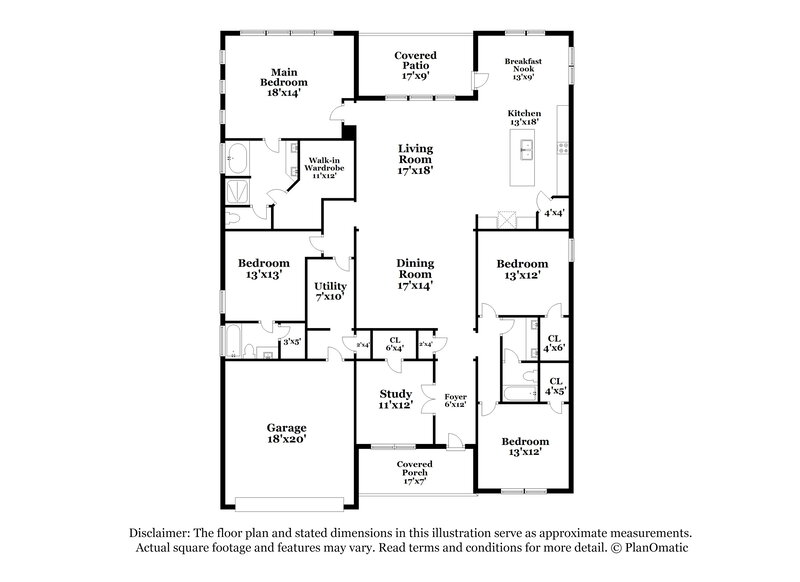 2,650/Mo, 14041 Wolftrap Ln Conroe, TX 77384 Floor Plan View