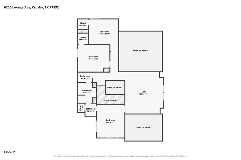 1,995/Mo, 6206 Lovage Ave Crosby, TX 77532 Floor Plan View 2