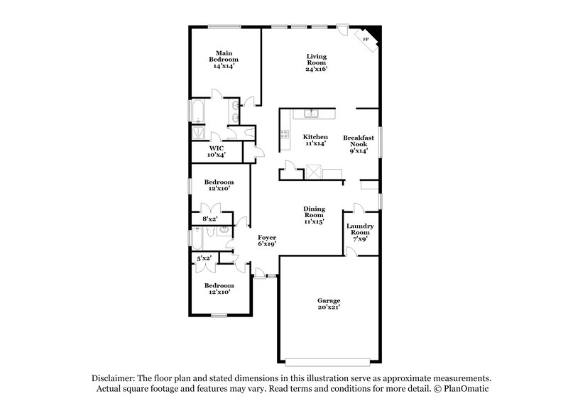 2,100/Mo, 26019 Chapman Falls Dr Richmond, TX 77406 Floor Plan View