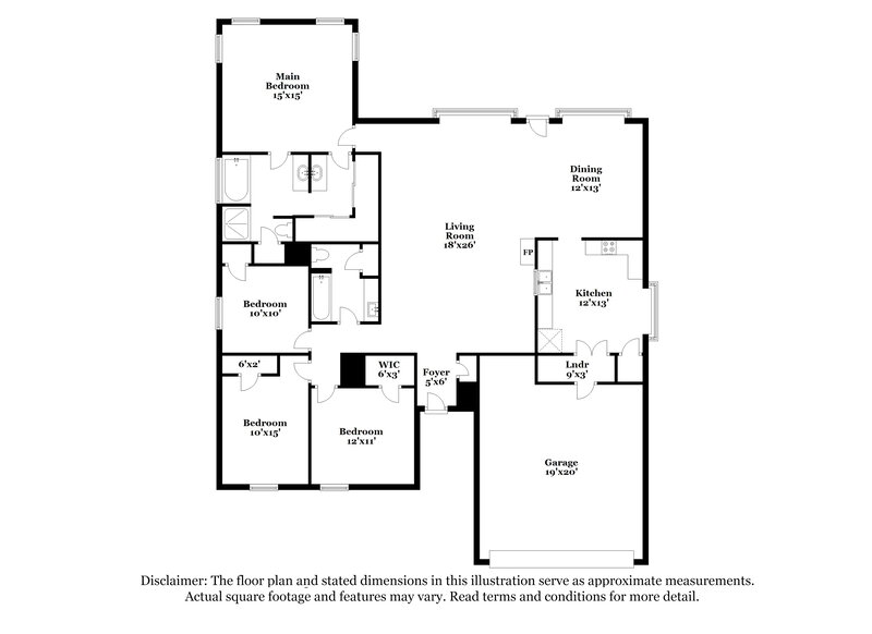2,030/Mo, 1331 Three Forks Dr Katy, TX 77450 Floorplan View