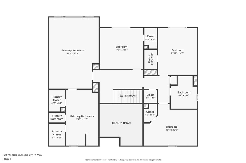 2,330/Mo, 2657 Concord Dr League City, TX 77573 Floor Plan View