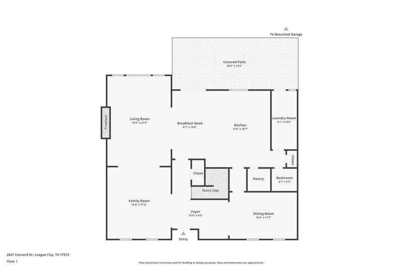 2,330/Mo, 2657 Concord Dr League City, TX 77573 Floor Plan View 2
