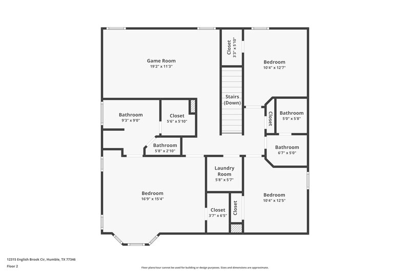 2,650/Mo, 12315 English Brook Cir Humble, TX 77346 Floor Plan View 2
