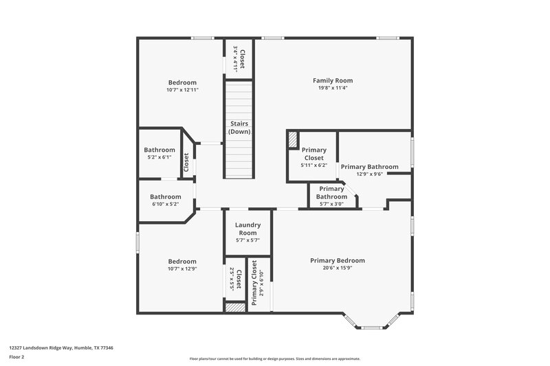 2,430/Mo, 12327 Landsdown Ridge Way Humble, TX 77346 Floor Plan View 2