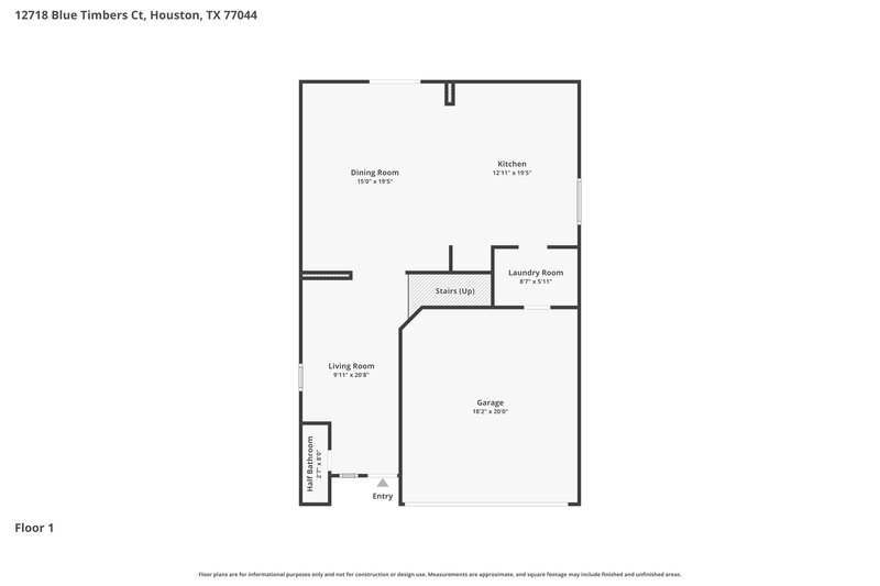1,885/Mo, 12718 Blue Timbers Ct Houston, TX 77044 Floor Plan View 2