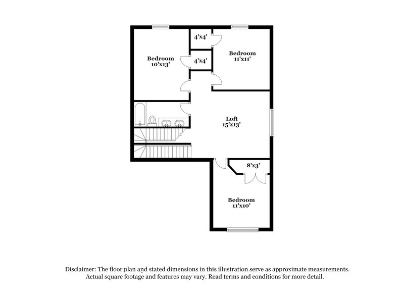2,320/Mo, 16707 Great Oaks Glen Dr Houston, TX 77083 Floor Plan View 2