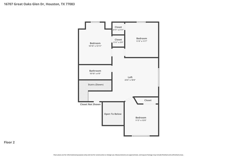 2,195/Mo, 16707 Great Oaks Glen Dr Houston, TX 77083 Floorplan View 2