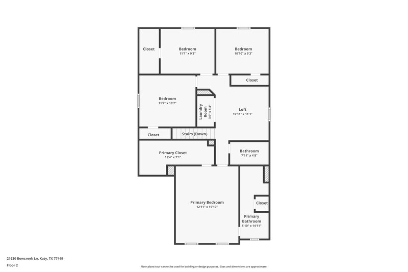 1,860/Mo, 21630 Bowcreek Ln Katy, TX 77449 Floor Plan View 2