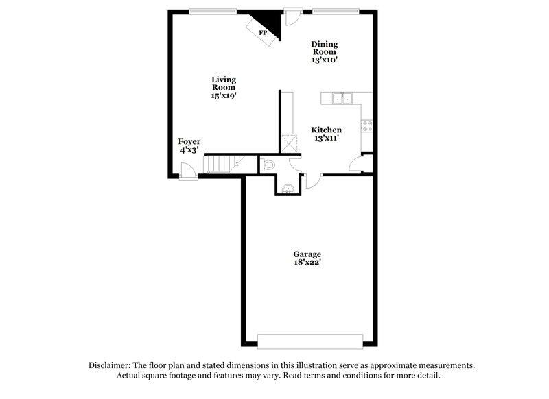 1,970/Mo, 6914 Bayou Crest Dr Houston, TX 77088 Floor Plan View