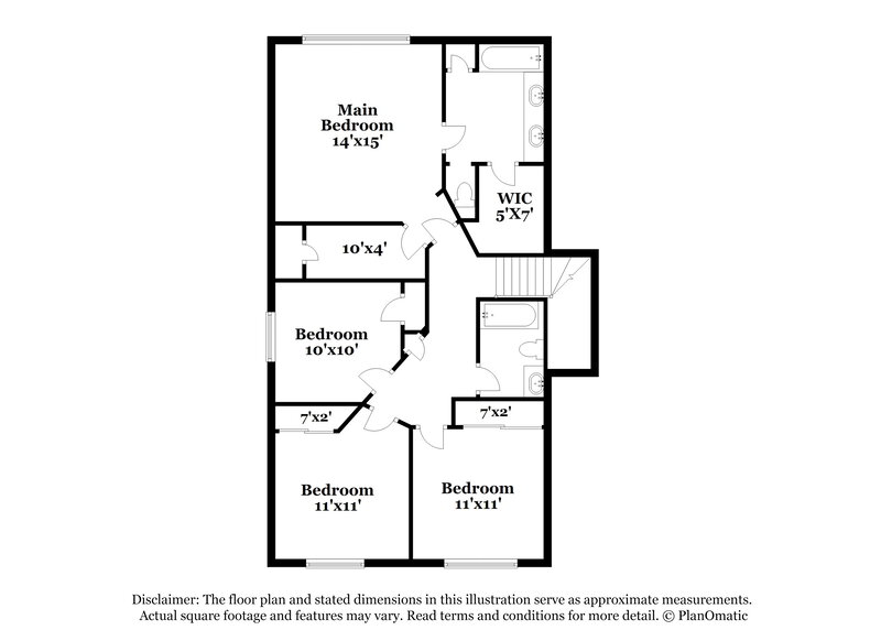2,405/Mo, 5927 Kelly Mill Ln Humble, TX 77346 Floor Plan View 2