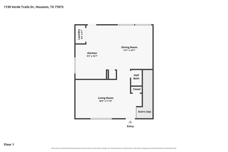 1,615/Mo, 1139 Verde Trails Dr Houston, TX 77073 Floorplan View