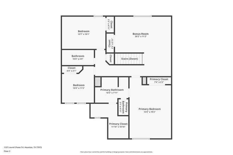 1,670/Mo, 1127 Laurel Chase Trl Houston, TX 77073 Floor Plan View 2