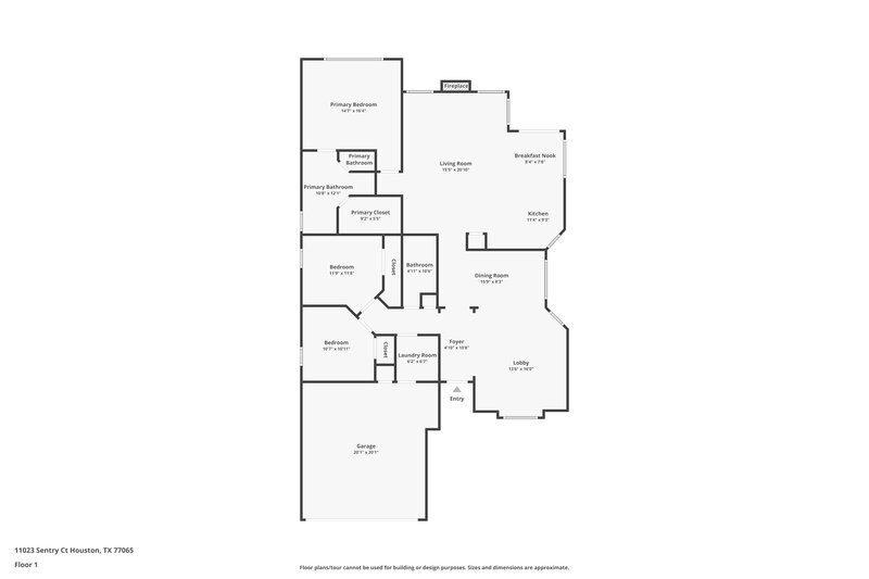1,955/Mo, 11023 Sentry Ct Houston, TX 77065 Floor Plan View