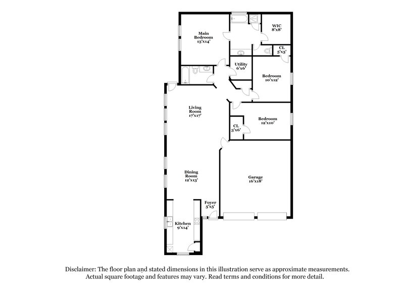 1,935/Mo, 11748 Logan Ridge Dr Houston, TX 77072 Floor Plan View