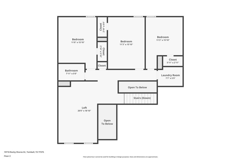 1,955/Mo, 19710 Rocky Shores Dr Tomball, TX 77375 Floor Plan View 2