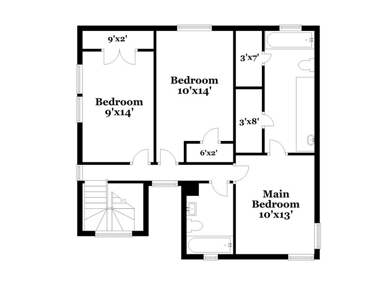 1,955/Mo, 8623 E Rachlin Cir Houston, TX 77071 Floor Plan View 2