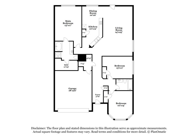 1,820/Mo, 4815 Gypsy Forest Dr Humble, TX 77346 Floor Plan View